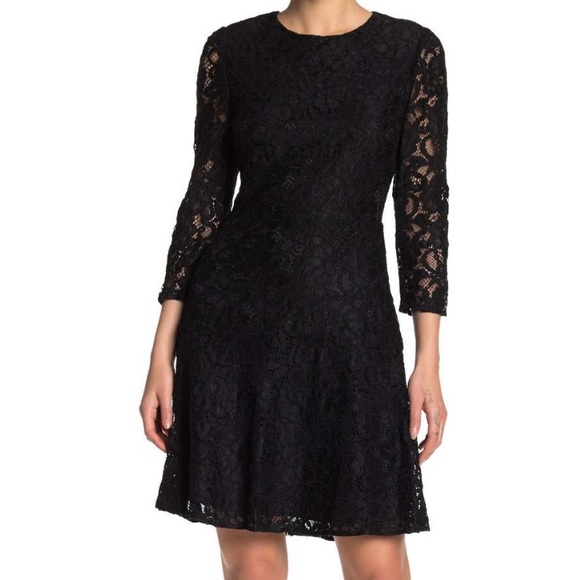 Sam Edelman Long Sleeve Lace Dress - Picture 1 of 8